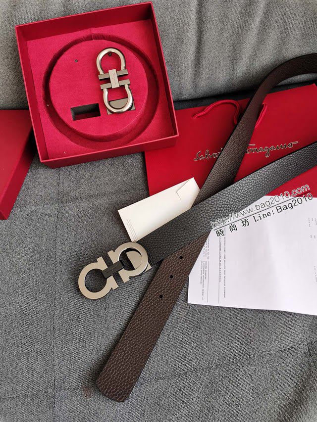 菲拉格慕男士皮帶 Ferragamo雙面牛皮腰帶  jjp1834